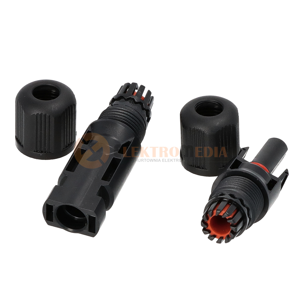 Złącze PV MC4 Wtyk + gniazdo 4-6mm2